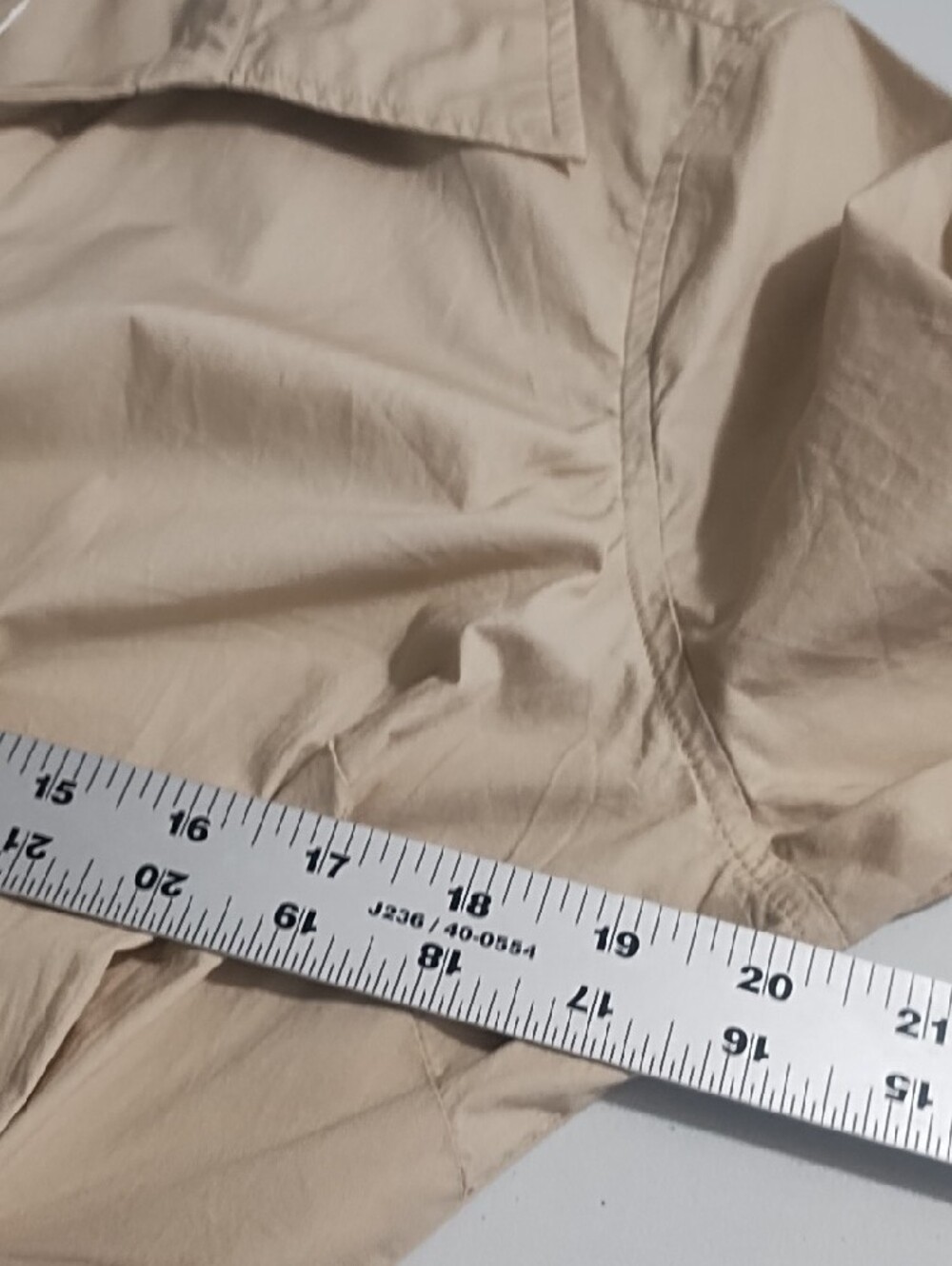 NWT Derek LamSafari Wrap Shirt Dress Tan Soft Lightweight Cotton - Picture 9 of 14